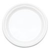 Dart Famous Service Plastic Dinnerware, Plate, 6" dia, White, PK125 6PWF
